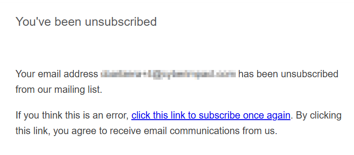 link to subscribe again