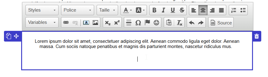 Définir emplacement pour insérer le formulaire de mise à jour