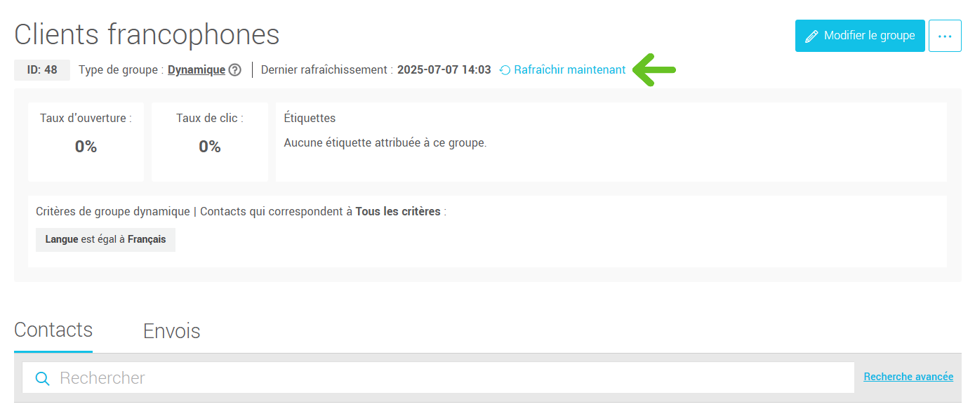 Rafraîchir maintenant