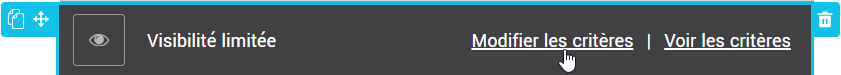 Modifier les critères