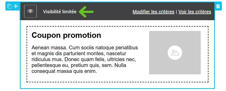 Visibilité limitée